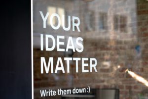 your ideas matter