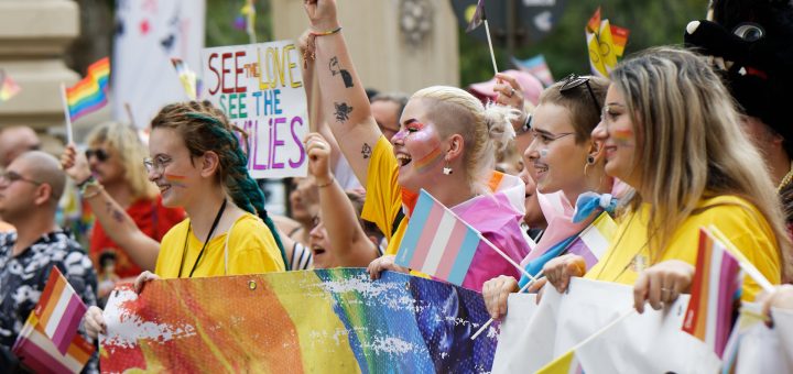 Demonstration für Queerness